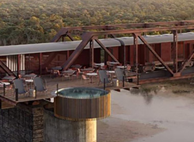 Kruger Shalati the train on the bridge