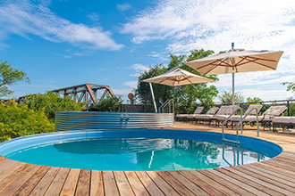 Kruger Shalati a train on the bridge