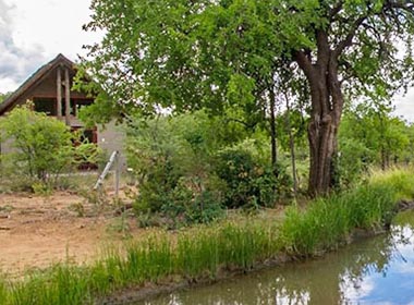 Pilanesberg Private Lodge waterhole.