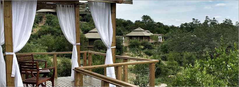 Simbavati Hilltop Lodge offers spectacular hilltop views