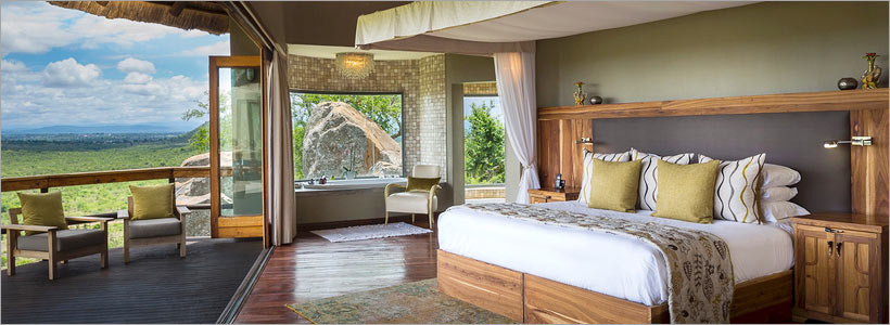 Breathtaking scenery from luxury accommodation at Ulusaba Safari Lodge in the Greater Kruger Park