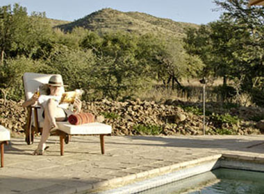 Relaxing at Morokolo Game Lodge
